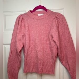 Balloon Sleeve Crop Sweater